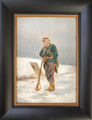 Étienne Prosper Berne-Bellecour, Żołnierz na warcie