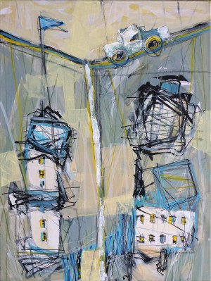 Artur Majka (ur. 1967), Źółte ślady, 2023