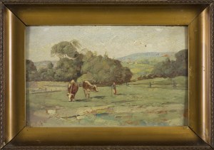 Frantisek MRAZEK, Pejzaż z krowami