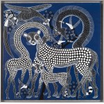 Rashidi RUBUNI, Giraffes and the cheetahs at the night
