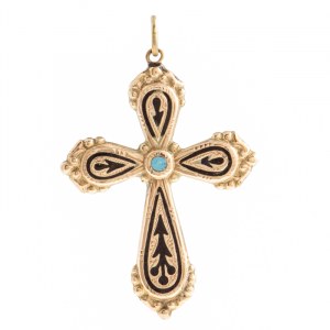 Pendentif en forme de croix, 19e/20e siècle.