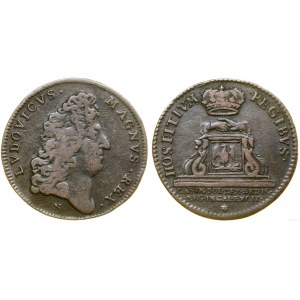 Polska, żeton abdykacyjny, 1669 N, Montpellier
