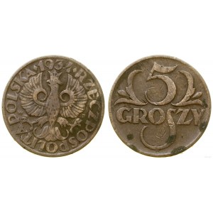 Polska, 5 groszy, 1934, Warszawa
