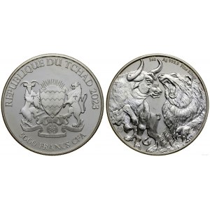 Czad, 5.000 franków = 1 uncja, 2023