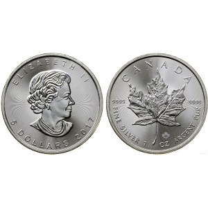 Kanada, 5 dolarów = 1 uncja, 2017, Ottawa