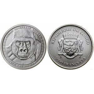 Kongo, 5.000 franków = 1 uncja, 2016