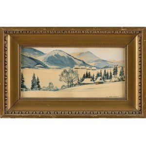 Stanislaw Dziemanski (1897-1962), Winter Landscape of the Tatra Mountains