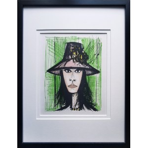 Bernard Buffet (1928-1999), Woman with a pink hat, 1967