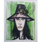 Bernard Buffet (1928-1999), Woman with a pink hat, 1967