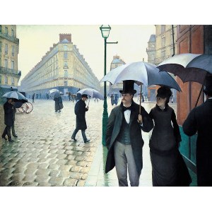 Gustave Caillebotte(1848-1894), Paryska ulica w deszczu