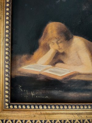 Jean-Jacques Henner (1829-1905), Akt - czytająca