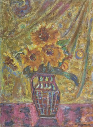 Czesław Rzepiński (1905-1995), Kwiaty w dzbanie