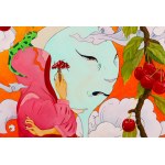 Daria Uss (b. 1997, Good City), Alchemy of nature: cherries, mushrooms and clouds, 2024