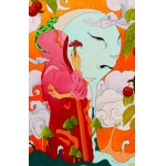 Daria Uss (b. 1997, Good City), Alchemy of nature: cherries, mushrooms and clouds, 2024