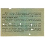 Bilet wycieczkowy - Krakowska Miejska Kolej Elektryczna[1935-7, kopiec Piłsudskiego]