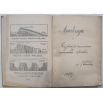 Klocek 4 skryptów uczelnianych z lat 1912-1916. Unikat [sztuka, geografia, anatomia, edukacja]