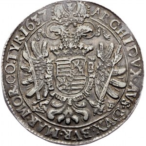 Ferdinand II., 1 Thaler 1637, KB, Kremnitz