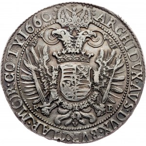 Leopold I., 1 Thaler 1660, KB, Kremnitz