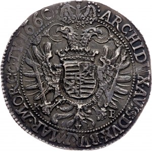 Leopold I., 1 Thaler 1660, KB, Kremnitz