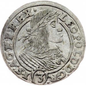 Leopold I., 3 Kreuzer 1660, GH, Breslau