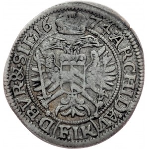 Leopold I., 3 Kreuzer 1674, FIK, Oppeln