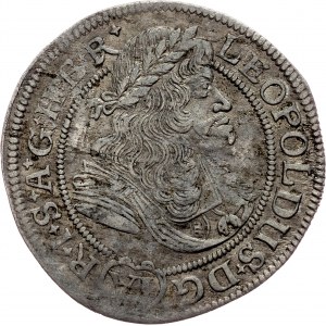 Leopold I., 6 Kreuzer 1675, FIK, Oppeln