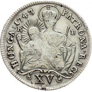 Maria Theresia, 15 Kreuzer 1743, KB
