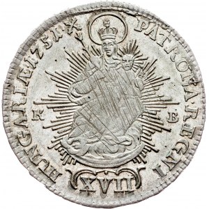 Maria Theresia, 17 Kreuzer 1751, KB