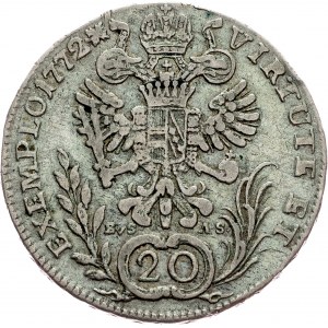 Joseph II., 20 Kreuzer 1772, C