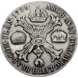 Franz I. (II.), 1 Thaler 1796, M, Milan