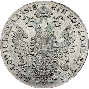 Franz I. (II.), 1 Thaler 1818, V, Venice