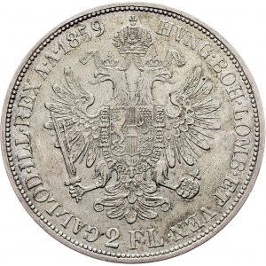Franz Joseph I., 2 Gulden 1859, B, Kremnitz