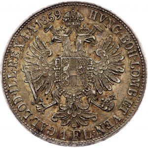 Franz Joseph I., 1 Gulden 1859, B, Kremnitz