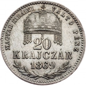 Franz Joseph I., 20 Krajczár 1869, KB