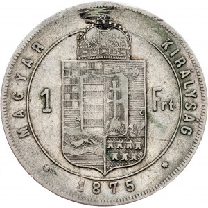 Franz Joseph I., 1 Forint 1875, KB