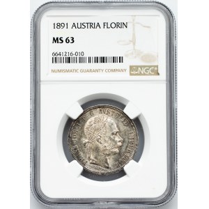 Franz Joseph I., 1 Gulden 1891, A, Vienna