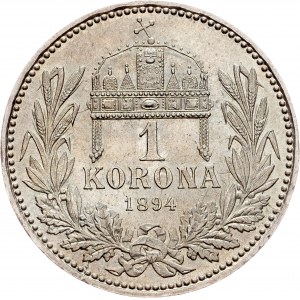 Franz Joseph I., 1 Korona 1894, KB, Kremnitz