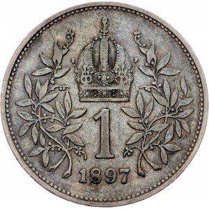Franz Joseph I., 1 Krone 1897, Vienna