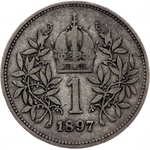 Franz Joseph I., 1 Krone 1897, Vienna