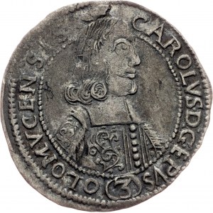 Charles II of Liechtenstein, 3 Kreuzer 1665, Kremsier