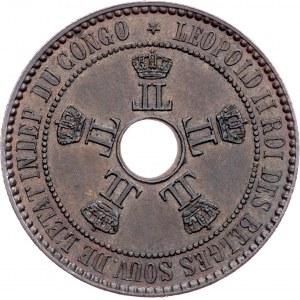 Belgian Congo, 5 Centimes 1888
