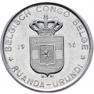 Belgian Congo, 5 Francs 1956, Brussels