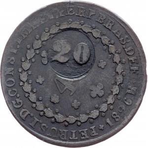 Brazil, 20 Reis 1826
