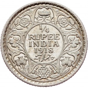 British India, 1/4 Rupee 1918, Calcutta