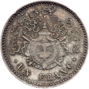 Kambodža, 1 Franc 1860