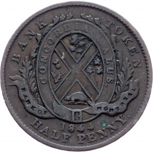 Canada, 1/2 Penny 1844, Handsworth