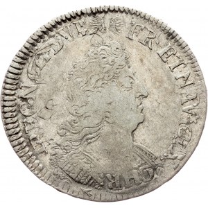 France, 1/2 Ecu 1694, Strasbourg