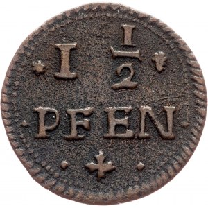Germany, 1 1/2 Pfennig 1688, RARE