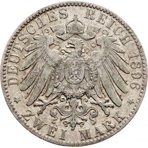 Germany, 2 Mark 1896, J