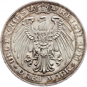 Germany, 3 Mark 1911, A